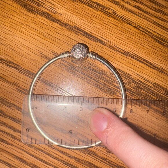 PANDORA Rose Clasp Bangle "True Beauty Is Found Within" Disney Bracelet 6.7 - Picture 3 of 3